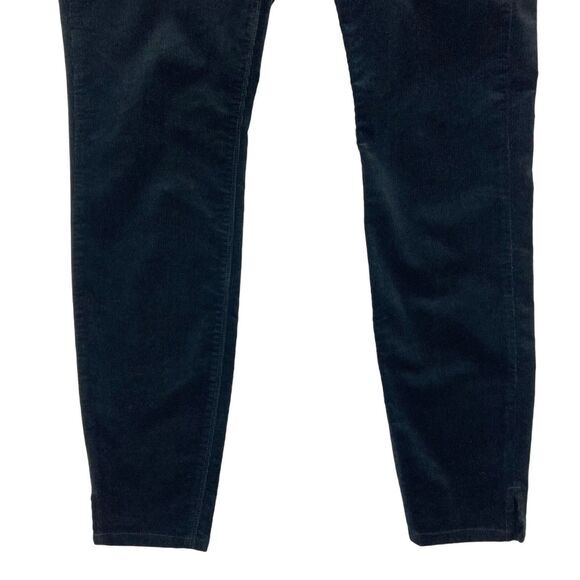 Vineyard Vines Pants Womens 10 Black Corduroy High Waisted Skinny Ankle Casual - Picture 4 of 14